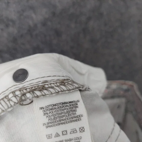 Free People Pants 27 Rotary Geo Striped Ankle Skinny Retro Mod Boho Cottage Core - Picture 16 of 16